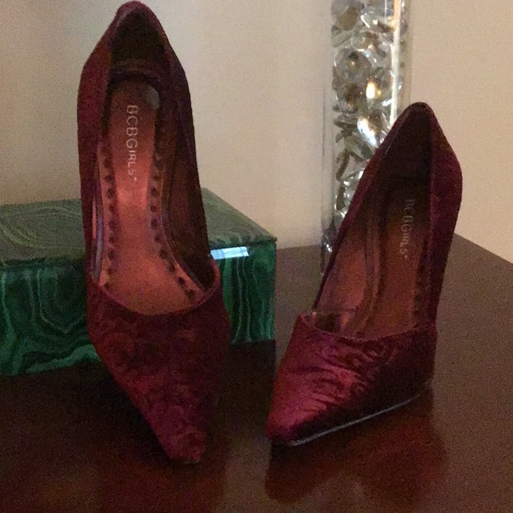 BCBG Velvet Pumps